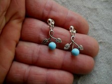 ORECCHINI  SFERE  IN  TURCHESE