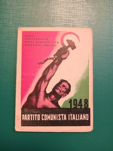 Italian communist party card - communist,