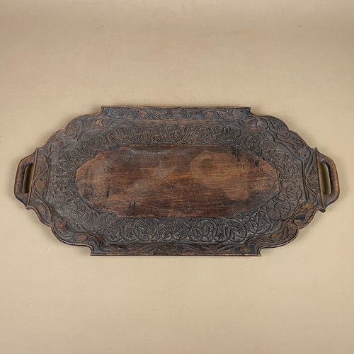 Antico vassoio legno