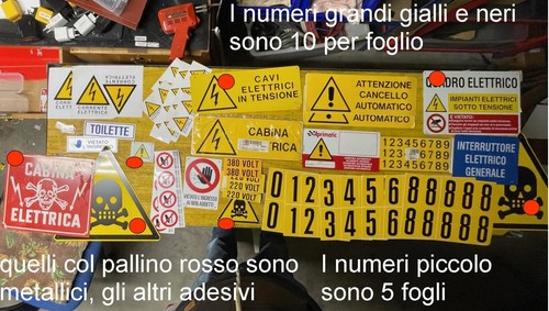 Adesivi per lavori elerrici - lavori, e