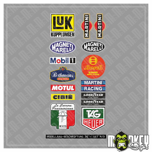 Set adesivi sponsor - , racing