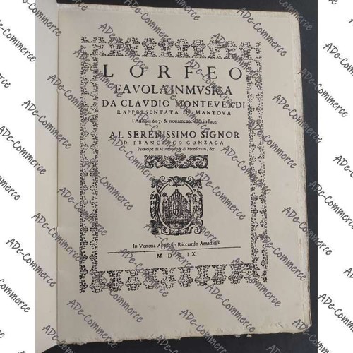 Orfeo favola musica - favola,
