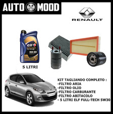 KIT TAGLIANDO RENAULT MEGANE III 1.5 dCi 110CV 81KW DAL 02/2009 + ELF FE 5W30