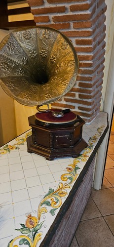 Grammofono tromba antico - grammofono, a