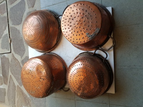 Scolapasta rame antico vintage - scolapasta,