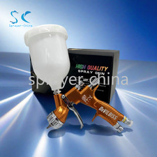 Gold Nozzle Tool Pistol Spray Gun Paint Cars Devilbiss GTI PRO LITE TE20/110