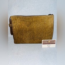 Borbonese Quail Suede Clutch