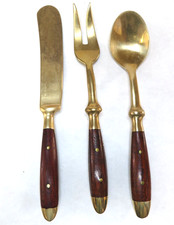 Posate vintage teak tono - posate,