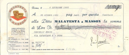 Cambiale pagherò ditta - cambiale,