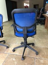 3 sedie da ufficio ergonomiche usate in ottime condizioni colore blu