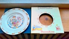 PIATTO ROYAL DOULTON CERAMICA BUNNYKINS "HAPPY BIRTHDAY" NUOVISSIMO 