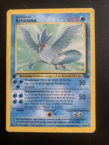 Carta pokémon articuno - pokémon, ed