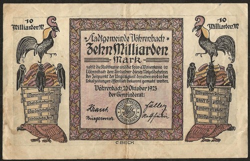 Germania vöhrenbach banconota - vöhrenbach,