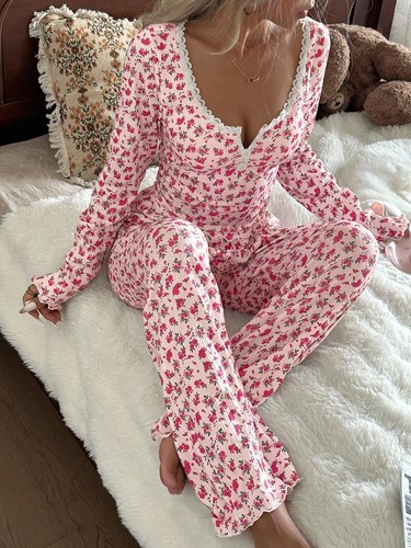 Set pigiama donna romantico - pigiama,