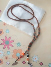 HOPE INFINITY  HAND MADE COLLANA "NEWA" ETNICA VETRO METALLO PIETRE LEGNO TIBET