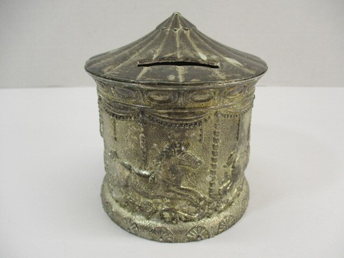 Salvadanaio vintage argento