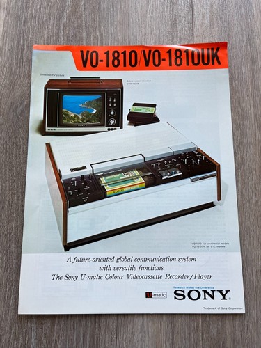 Brochure vintage sony color - sony,