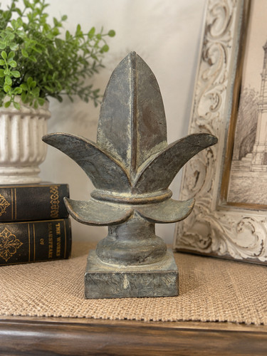 Fleur lis scultura rustica - de,