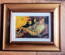 quadro, olio su masonite