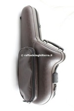 Rampone & Cazzani custodia sax contralto sagomata rivestita pelle marrone