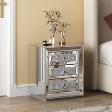 Comodino singolo in vetro