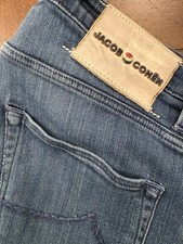 Jacob Cohen jeans uomo taglia W 34 in denim di cotone blu