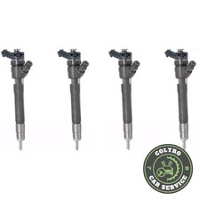 4 INIETTORI DIESEL BOSCH 0445110414 NISSAN OPEL RENAULT RICOSTRUITI