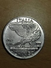 REGNO 50 CENTESIMI  1940 XVlll