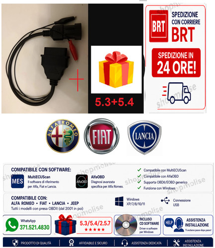 Cavo diagnosi fiat alfa - diagnosi, romeo
