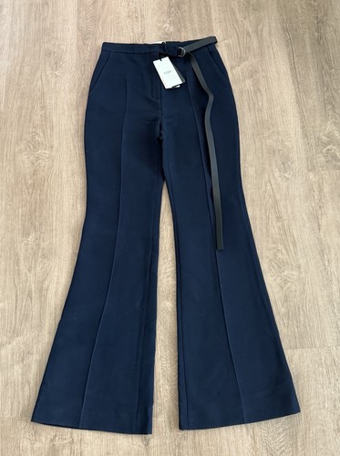 Pantalone fendi lana - seta, blu