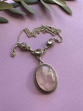 Vintage Rose Quartz Sterling