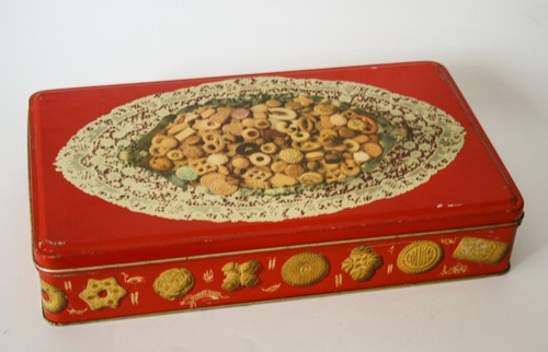 Scatola latta biscotti - ♥, in