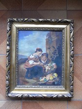 DIPINTO OLIO SU CARTONE TELATO