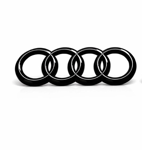 Logo audi nero lucido - logo,
