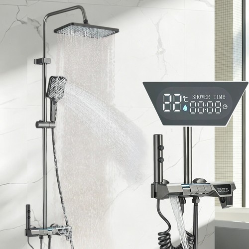 Sistema doccia grigio con