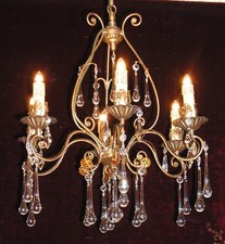 LAMPADARIO CRISTALLO MURANO