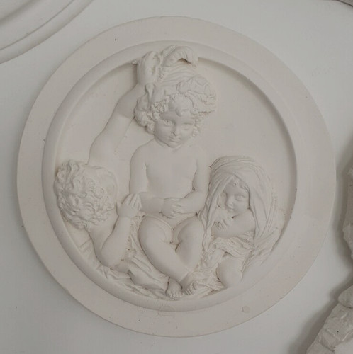 Bassorilievo quadro putto - bassorilievo,