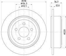 2 dischi posteriori adatti a Jeep Liberty 3.7 V6 AWD Dodge Nitro 2.8 CRD 4WD 4x4 4.0