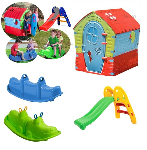 Casetta scivolo dondolo giochi - casetta,