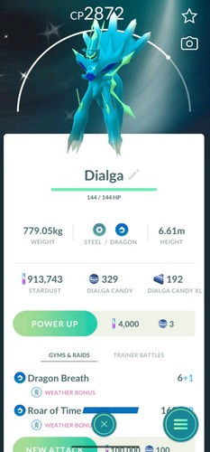 Pokemon shiny origin dialga - go,