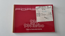 Libretto uso e manutenzione Porsche 944 944 turbo