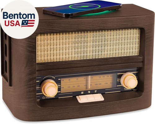 Radio retrò vintage legno - retrò,