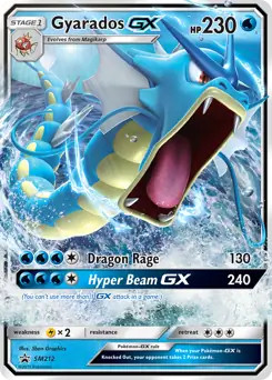 Gyarados sm212 pokemon - gx,