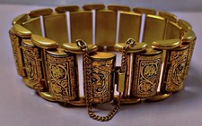 Art déco Tank bracelet or de