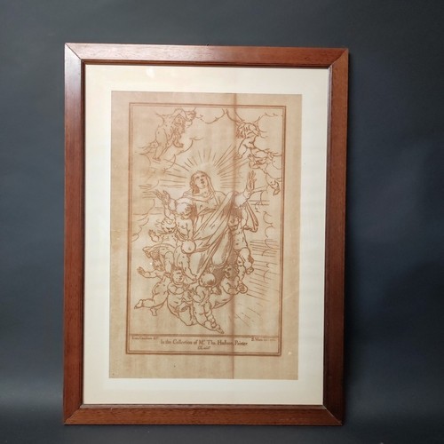 Xilografia antica madonna - xilografia,