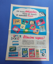 PUBBLICITA'  1967 CONCORSO REGALI ANGELINO TRIM LAVATRIX PH7 CHLORODONT LEOCREMA