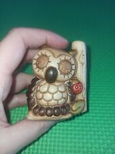 Thun Piccolo Gufo Gufetto Coccinella Rossa Rosso Ramo Portafortuna