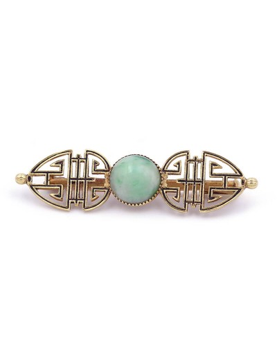 Broche jade art deco - art,