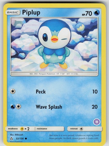 Piplup 156 sm trainer - sm,