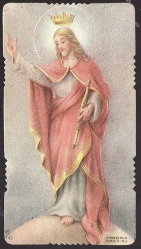 Vecchio santino gesù - santino:,